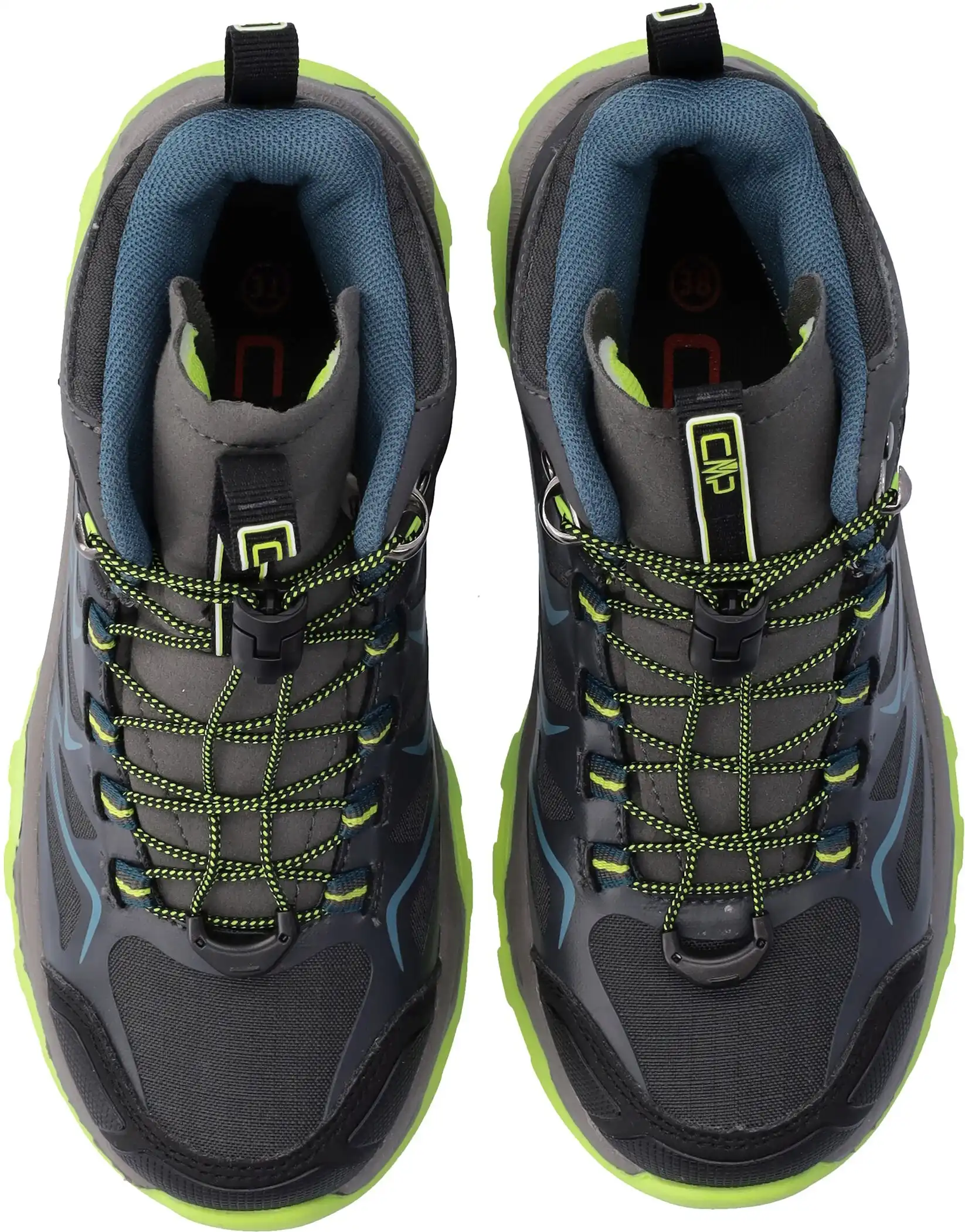 KIDS BYNE MID WP OUTDOOR SHOES ANTRACITE-ACIDO – Bild 4