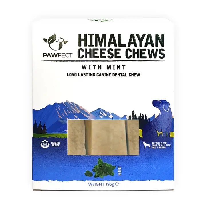 Pawfect Himalayan Cheese Dental Chew Bar mit Minze, gegen Mundgeruch (3 Riegel à 65 g) – Bild 2
