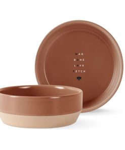 Keramiknapf „Ocker Woof“, 16cm