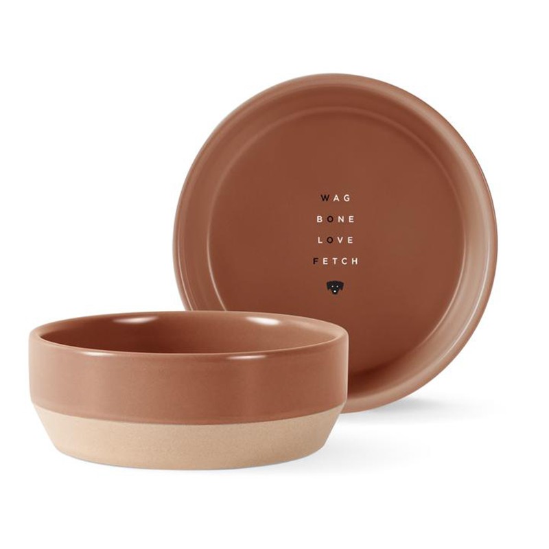 Keramiknapf „Ocker Woof“, 16cm