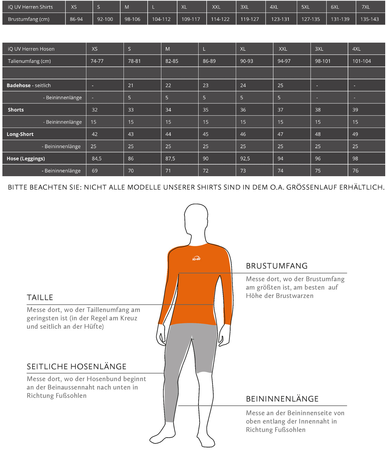 iQ UV 50+ Long Shorts Pocket Men Herren S M L XL – 4XL black schwarz Badehose N – Bild 5