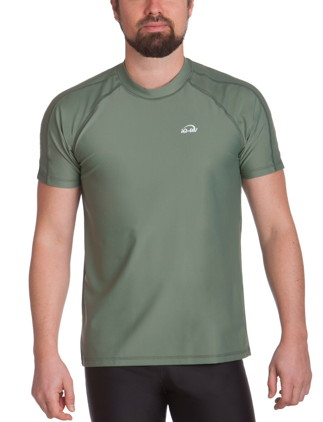 iQ UV 300 Shirt Loose Fit Men Herren S olive grün Schutz Bekleidung Neu – Bild 3