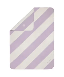 Palopa Hundedecke – Ida, Streifen Lila, aus 85% Baumwolle M (70 x 90 cm)