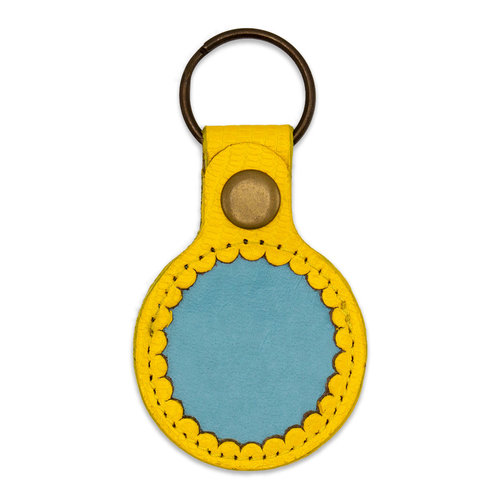 Air Tag Gehäuse gelb/türkis (DWAM) – Bild 2