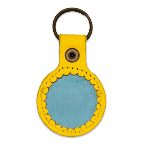 Air Tag Gehäuse gelb/türkis (DWAM) – Bild 3