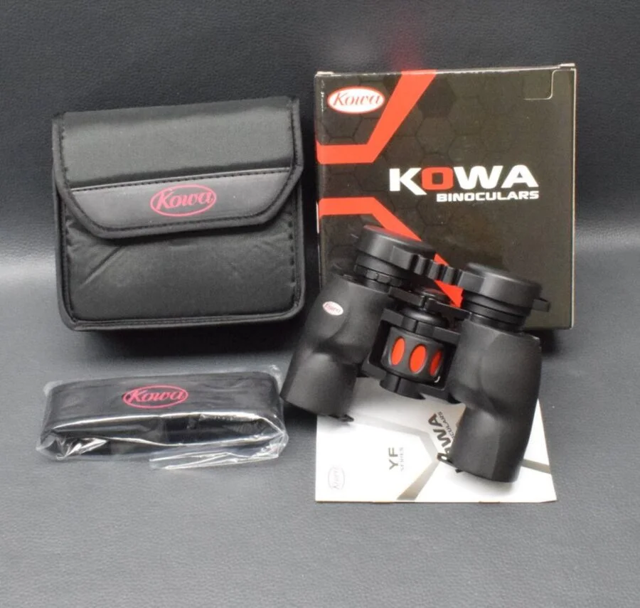 Kowa Fernglas YF II 8×30 Porro-Prismen, schwarz/rot, Neuware aus einer Geschäftsauflösung! – Bild 2