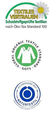 Bio Bündchenware, Türkis, Alb Stoffe – Bild 5