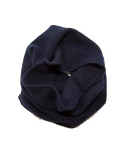 Papa Lobster – Loop-Schal Kids/Teens, ‚NIKI‘, dunkelblau, Kaschmir