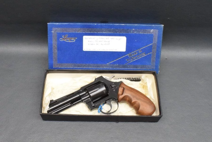 Luger / HS-Schmidt, Kaliber 32 S&W long, Revolver, 3″ Lauf, Holzgriff, neuwertig – Bild 7