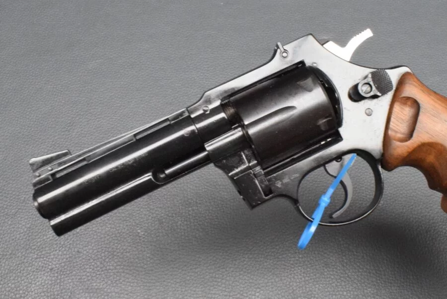 Luger / HS-Schmidt, Kaliber 32 S&W long, Revolver, 3″ Lauf, Holzgriff, neuwertig – Bild 4