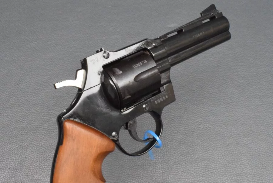 Luger / HS-Schmidt, Kaliber 32 S&W long, Revolver, 3″ Lauf, Holzgriff, neuwertig – Bild 5