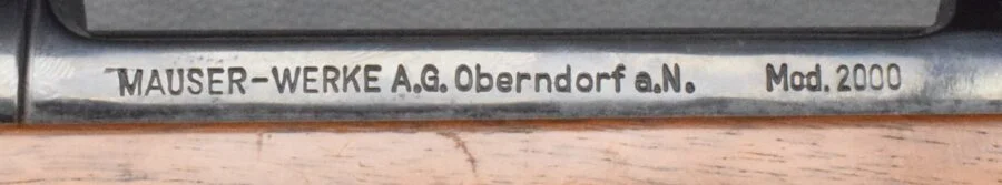 Mauser 2000, Repetierbüchse, Kaliber 7×64. mit Schwenkmontagebasen, gut – Bild 5