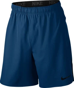 M NK FLX SHORT VENT BINARY BLUE/BLACK/BLACK