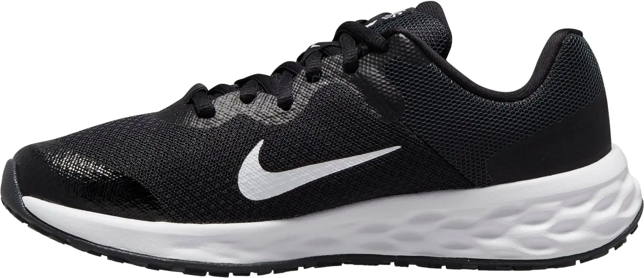 Nike Revolution 6 Big Kids' Ru BLACK/WHITE-DK SMOKE GREY – Bild 4