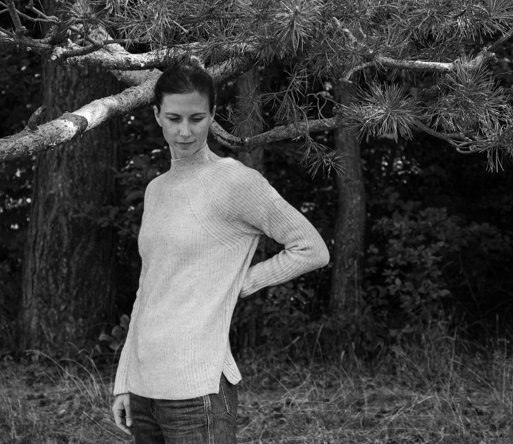 Papa Lobster – Pullover Damen/Teens, ‚MAUD‘, hellgrau/weiß, Kaschmir – Bild 8