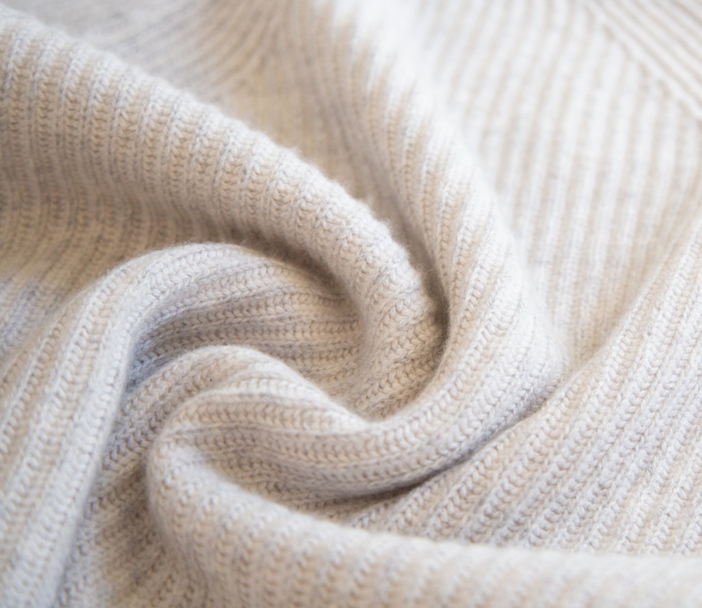 Papa Lobster – Pullover Damen/Teens, ‚MAUD‘, hellgrau/weiß, Kaschmir – Bild 6