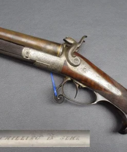 Schilling, Suhl Lefaucheux Hahnflinte, Kaliber 16, sehr gut