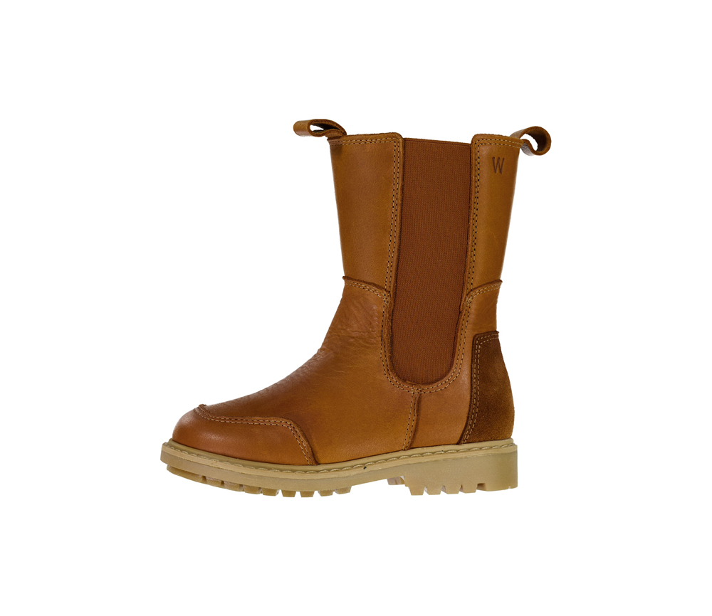 Wheat – Gefütterter Chelsea-Stiefel Sonni Long mit Tex-Membran, Cognac