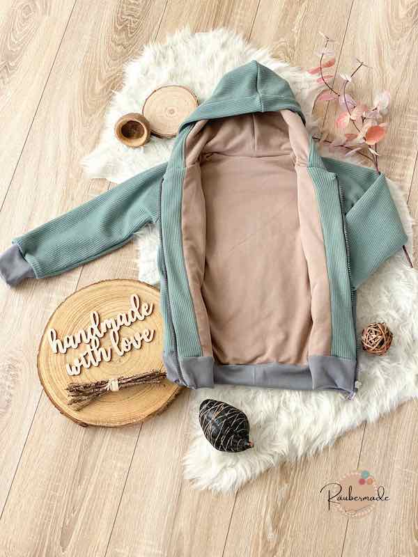 Strickstoff, Jersey, mittelgroß gestrickte Struktur in Mauve – Bild 4