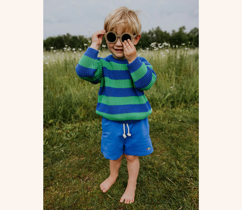 YUKI – Knitted Sweater, PEACOCK, Bio Baumwolle – Bild 4